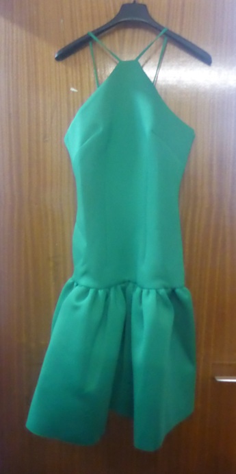 ASOS Green Scuba Drop Waist Ladies Mini Dress UK 8