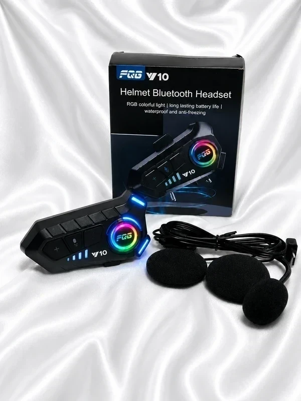 Motorcycle Bluetooth Helmet Headset Wireless Waterproof MP3 Hard Mic