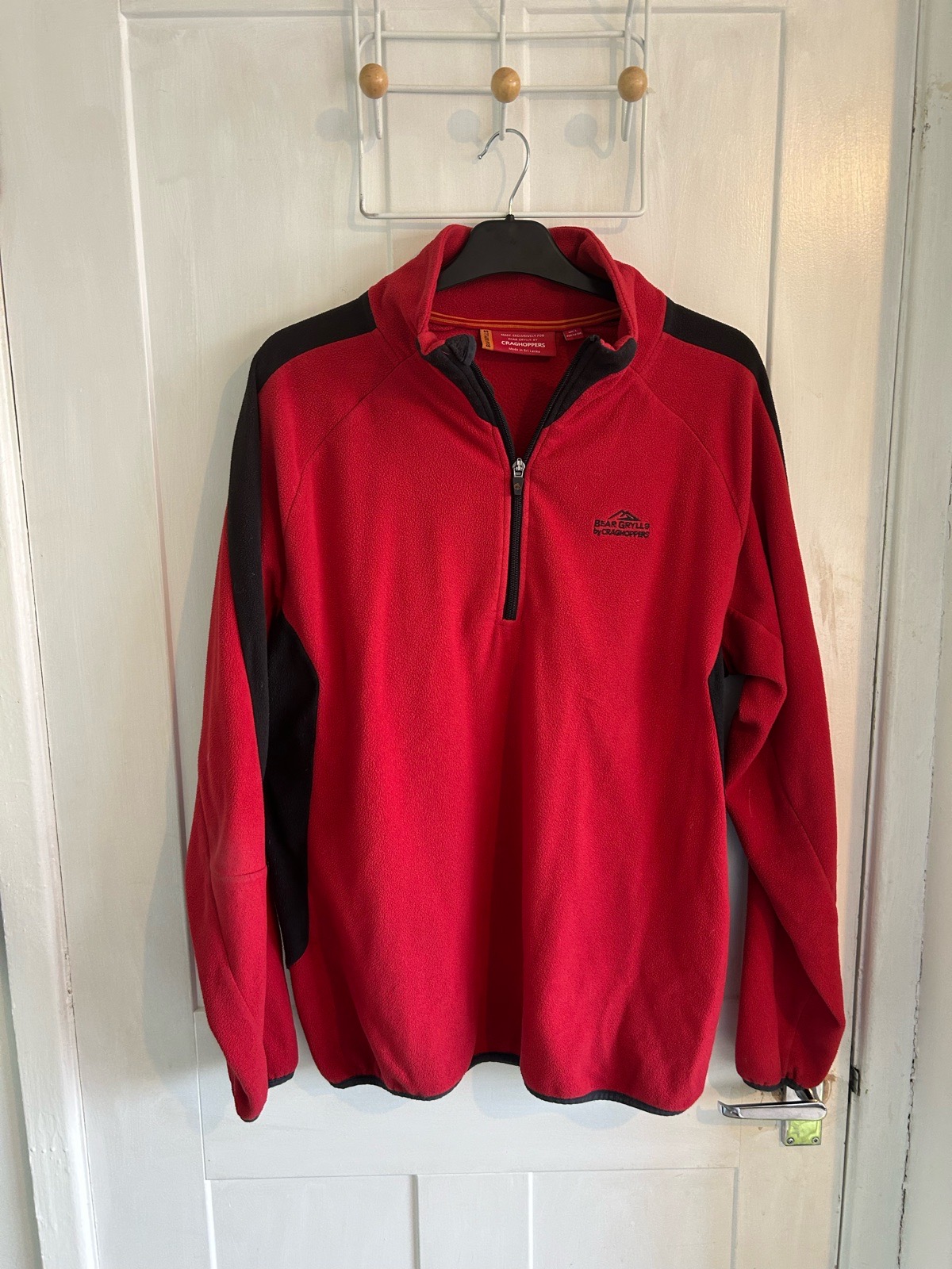 Bear Grylls by Craghoppers 1/2 Zip Microfleece Jumper – Red/Black