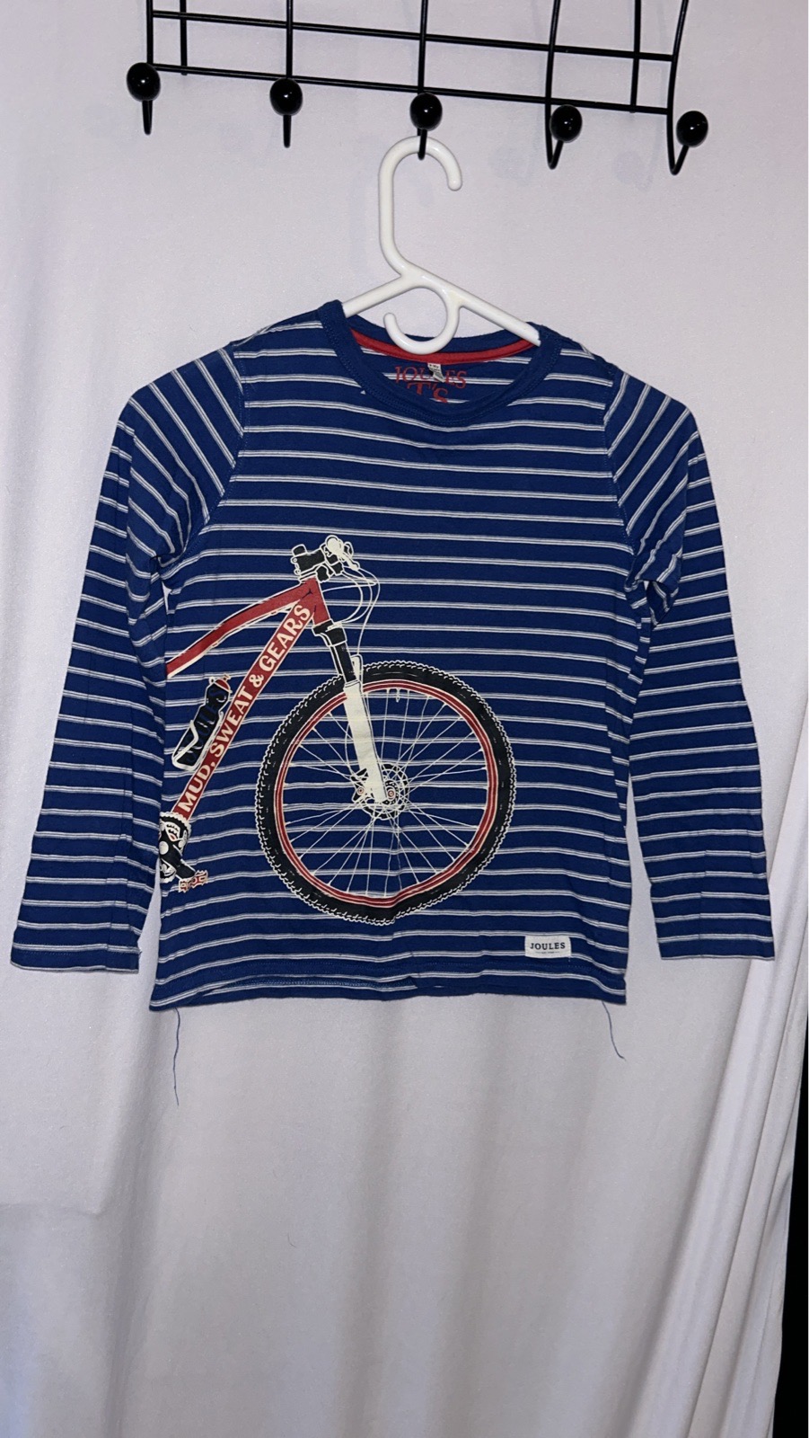 Joules Boys Striped Long Sleeve Top Mud Sweat Gears Mountain Bike