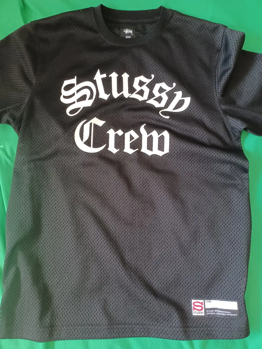 Stussy black Mesh jersey. Size uk Medium. Excellent condition. 100% Authentic.
