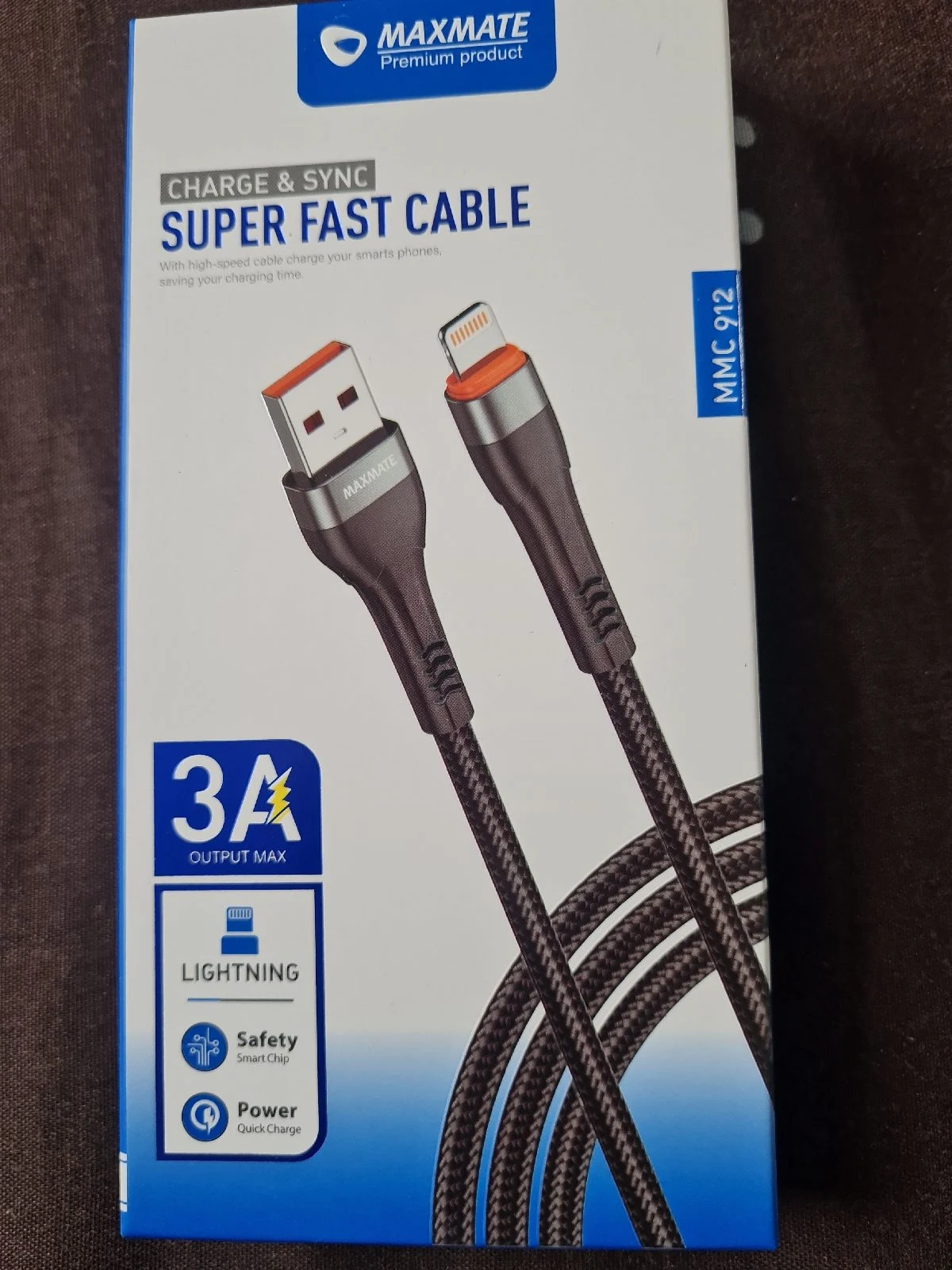Usb to lightning charging cable 1M