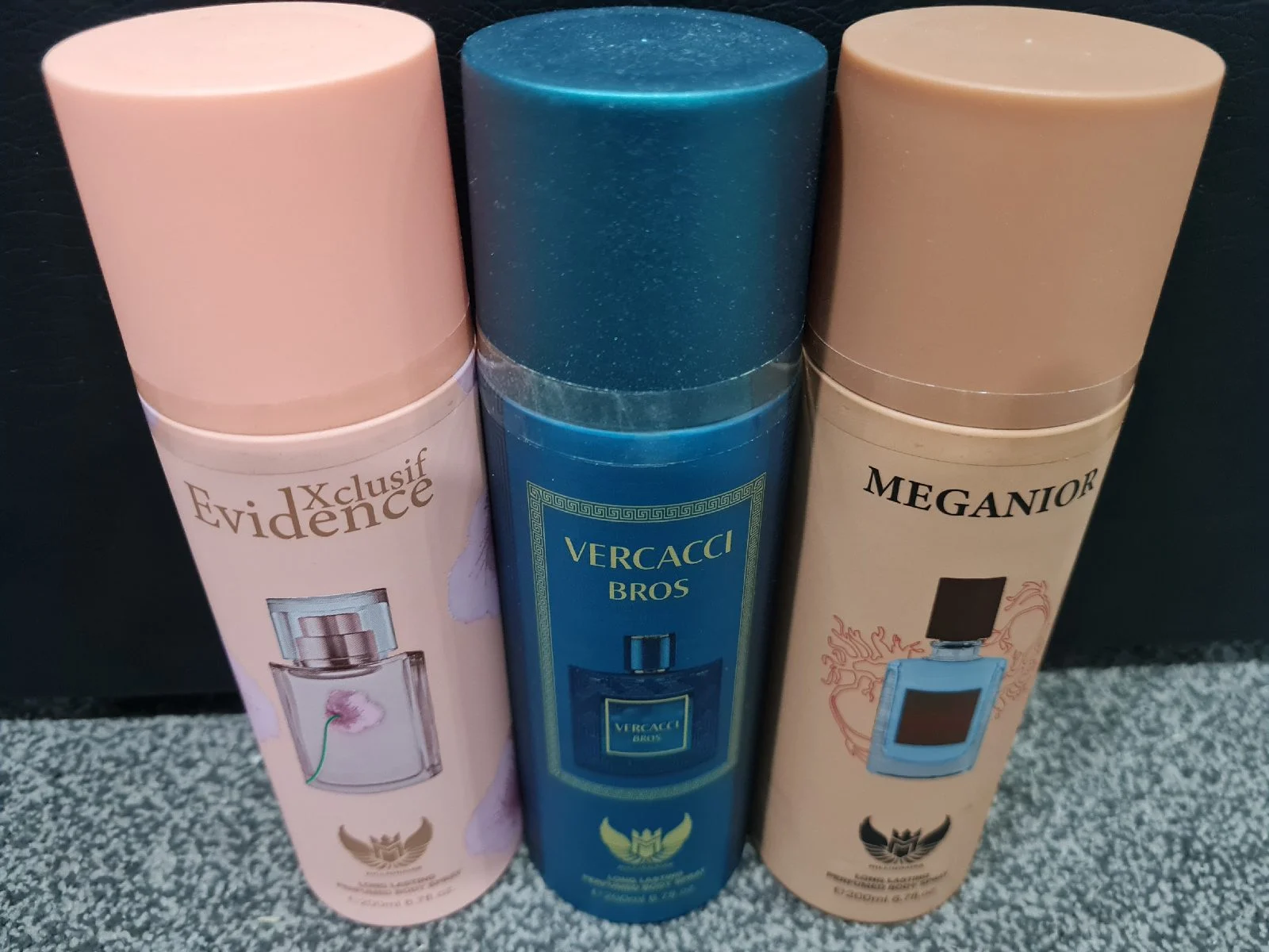 3 Body sprays 200ml