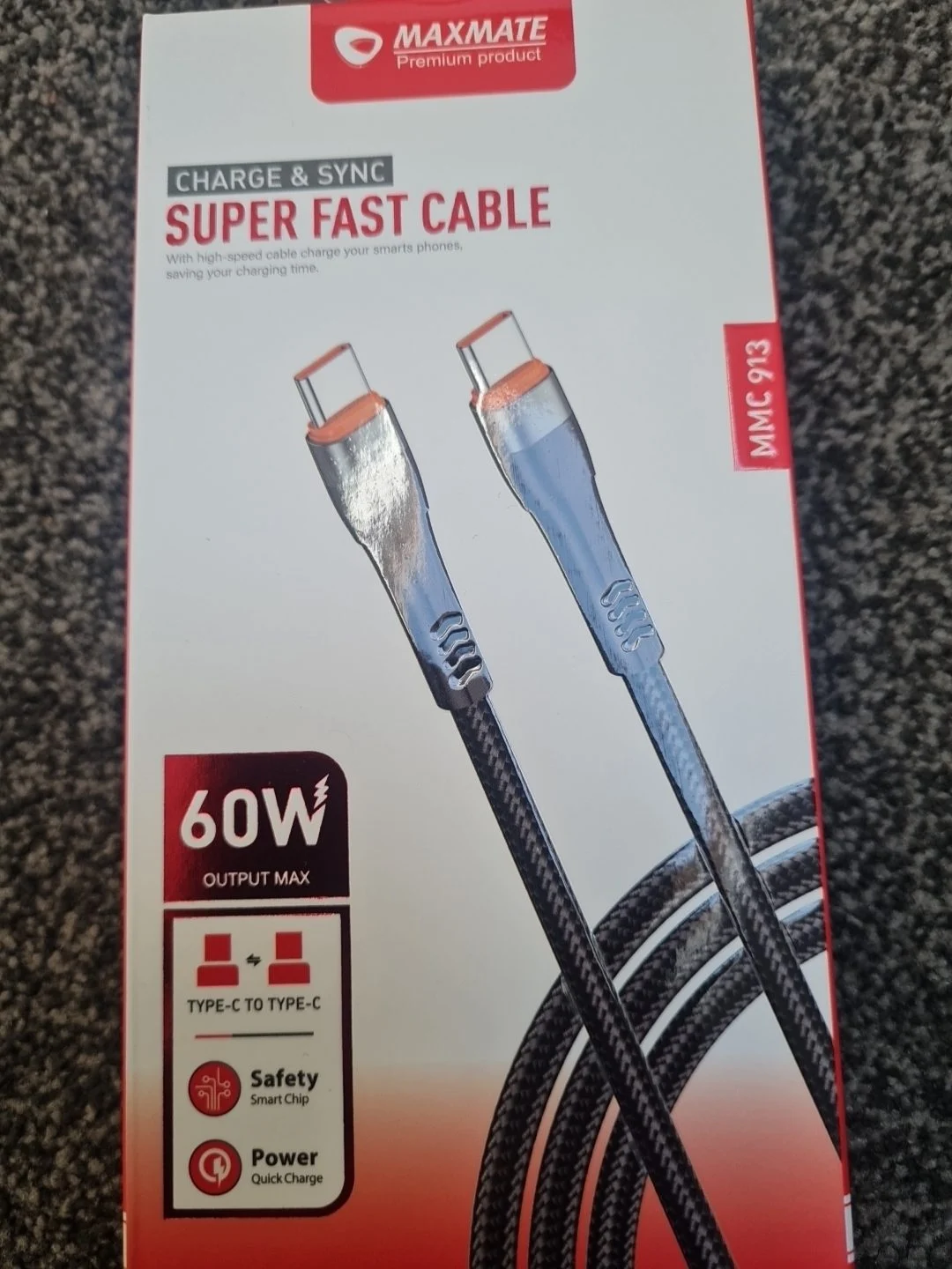 Type-C to type-C charging cable 1M