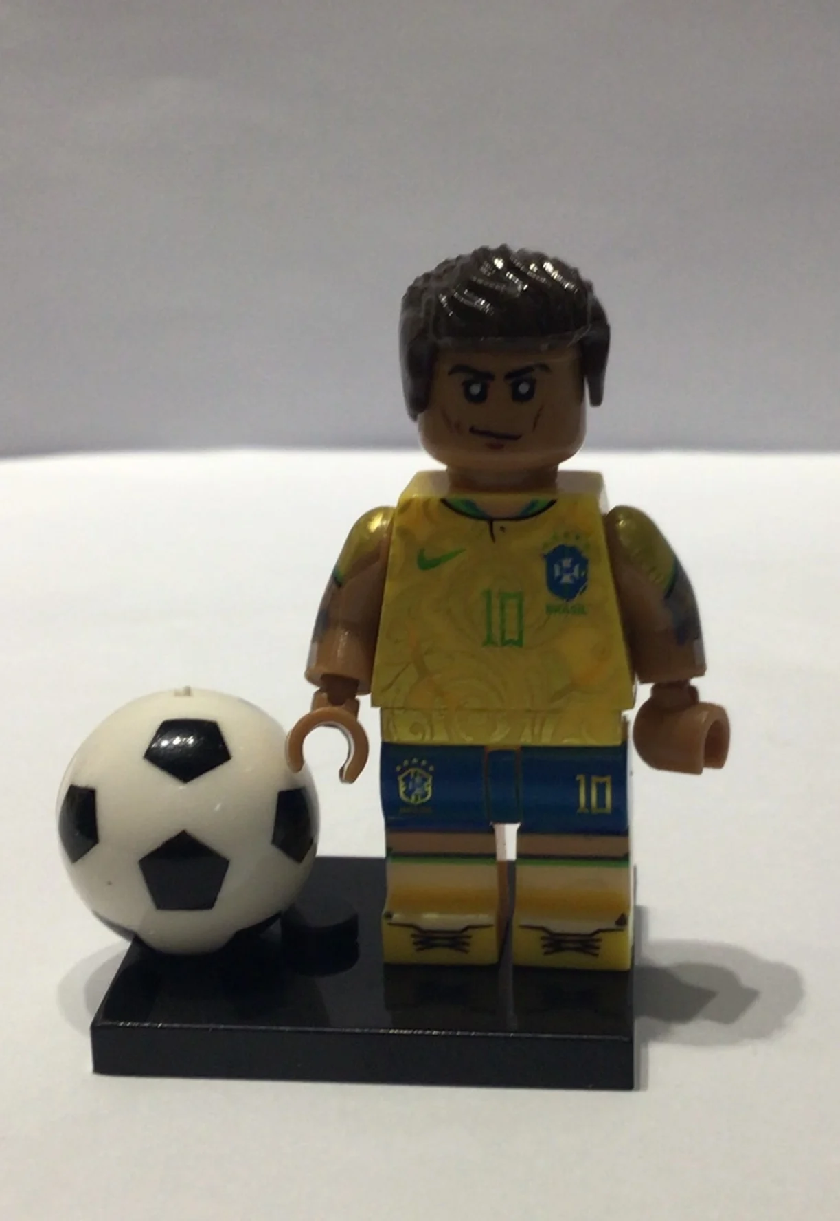Custom Minifigure Football Brazil Neymar Jr.