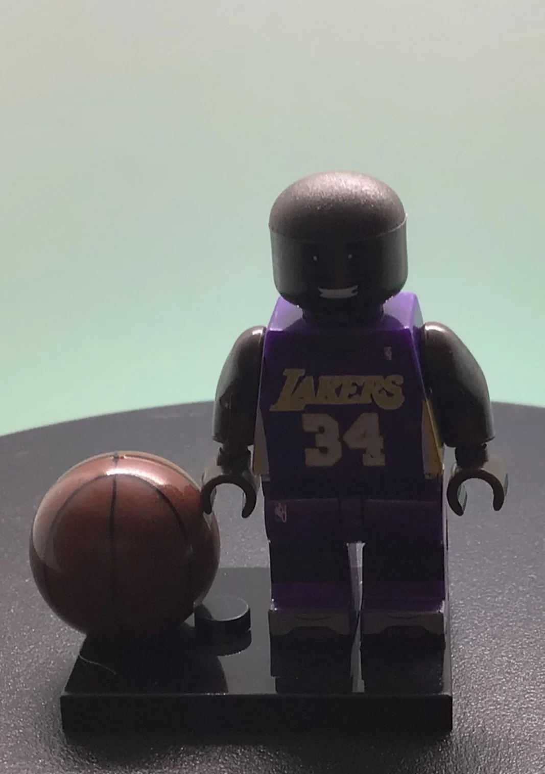 Custom Minifigure NBA Basketball LA Lakers O'Neal Purple