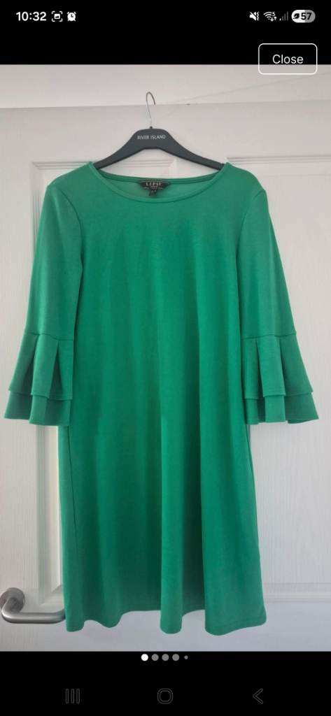 Lipsy green dress size 16