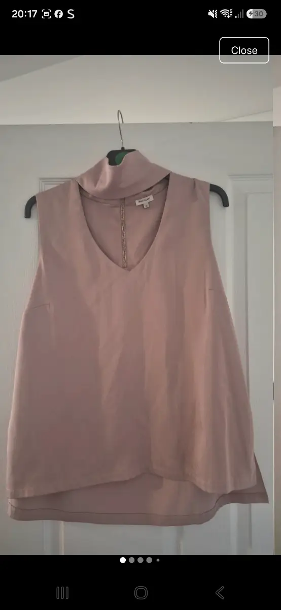 River island pink blouse size 16