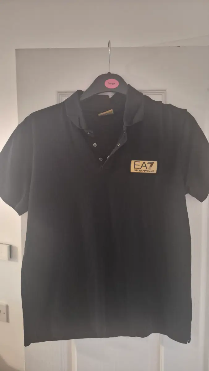 Mens EA7 polo top - size large
