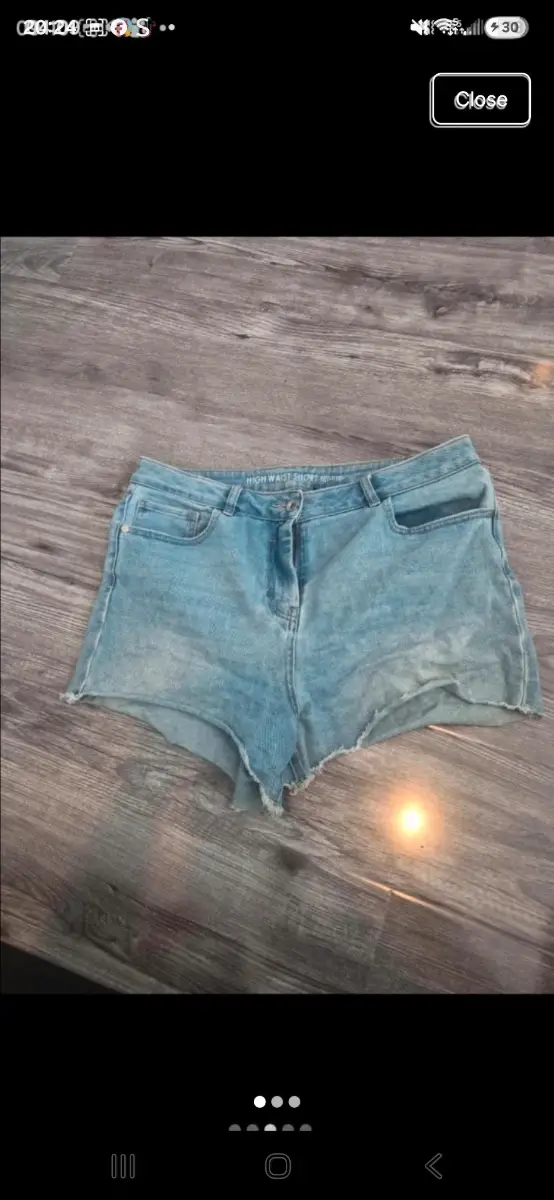 Nike denim shorts size 16