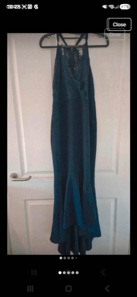 Pink boutique fish tail midi dress size 16