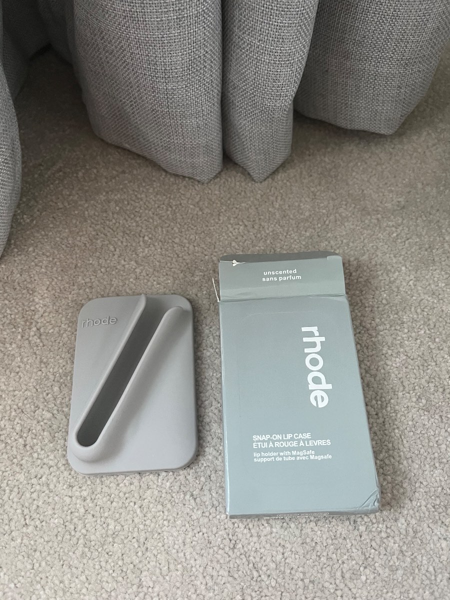Rhode Snap On Lip Case In Grey Brand New With Box