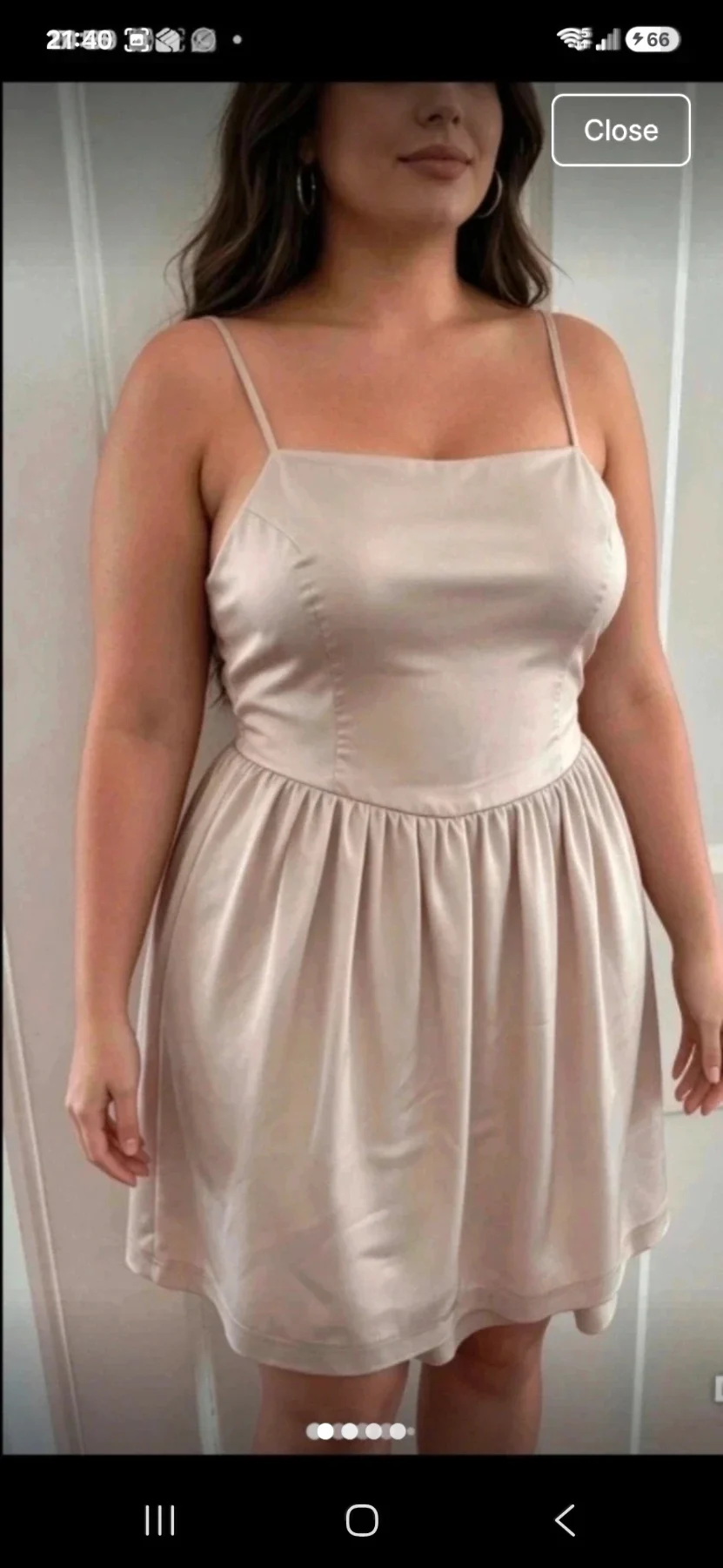 Size medium beige boutique dress