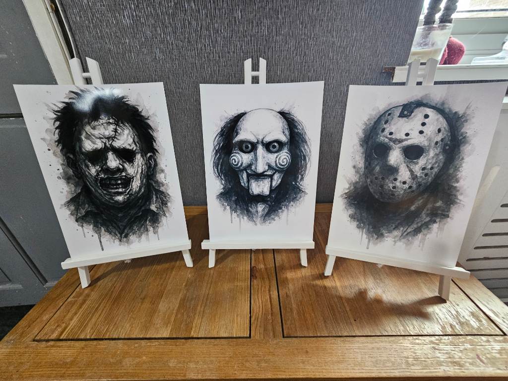 Horror icon sketch set