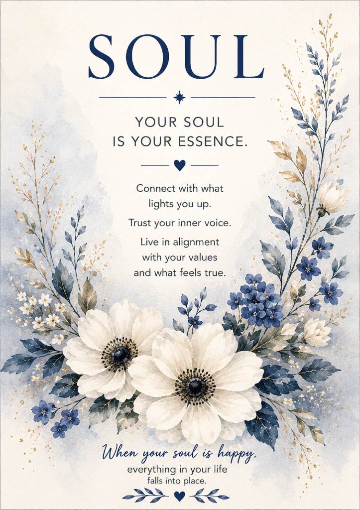 Mind body and soul print set