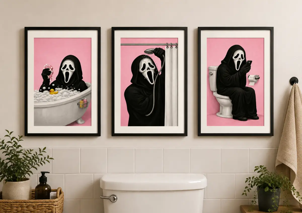 Ghostface bathroom set