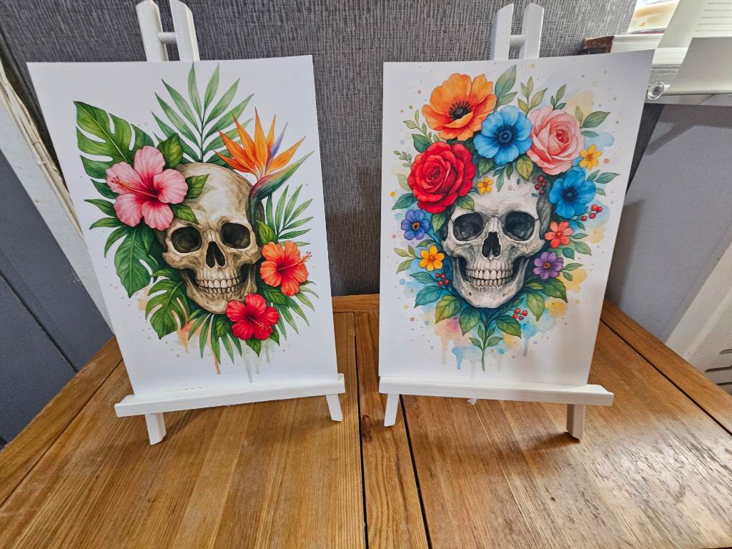 Skull print set