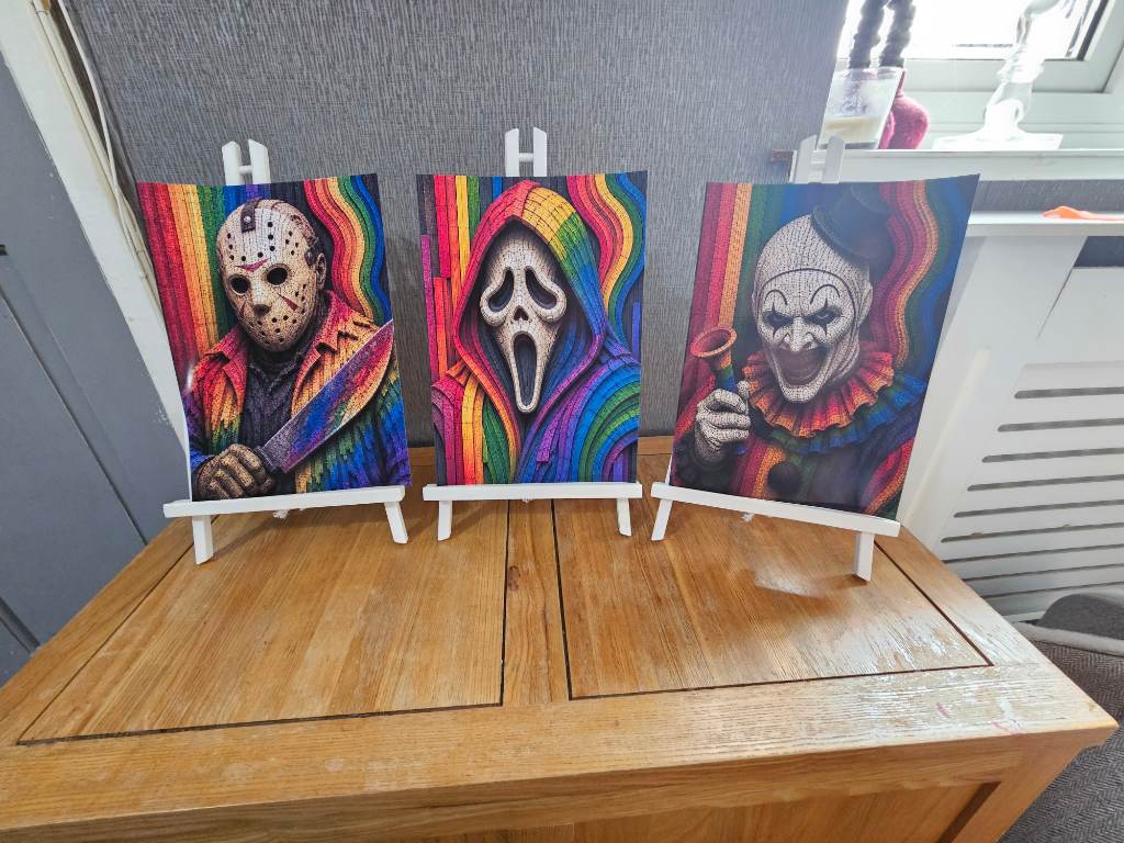 Horror icon print set