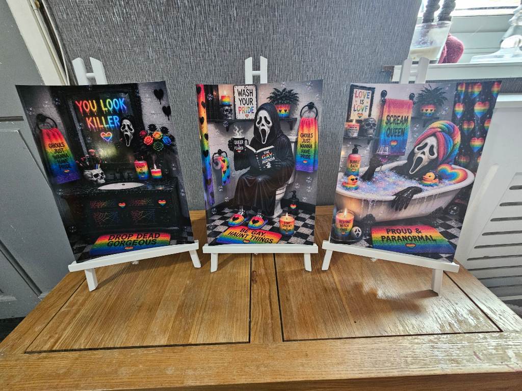 Scream pride prints 3x a4