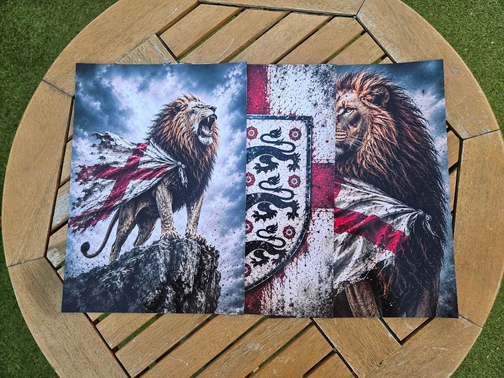 England prints x3 a4