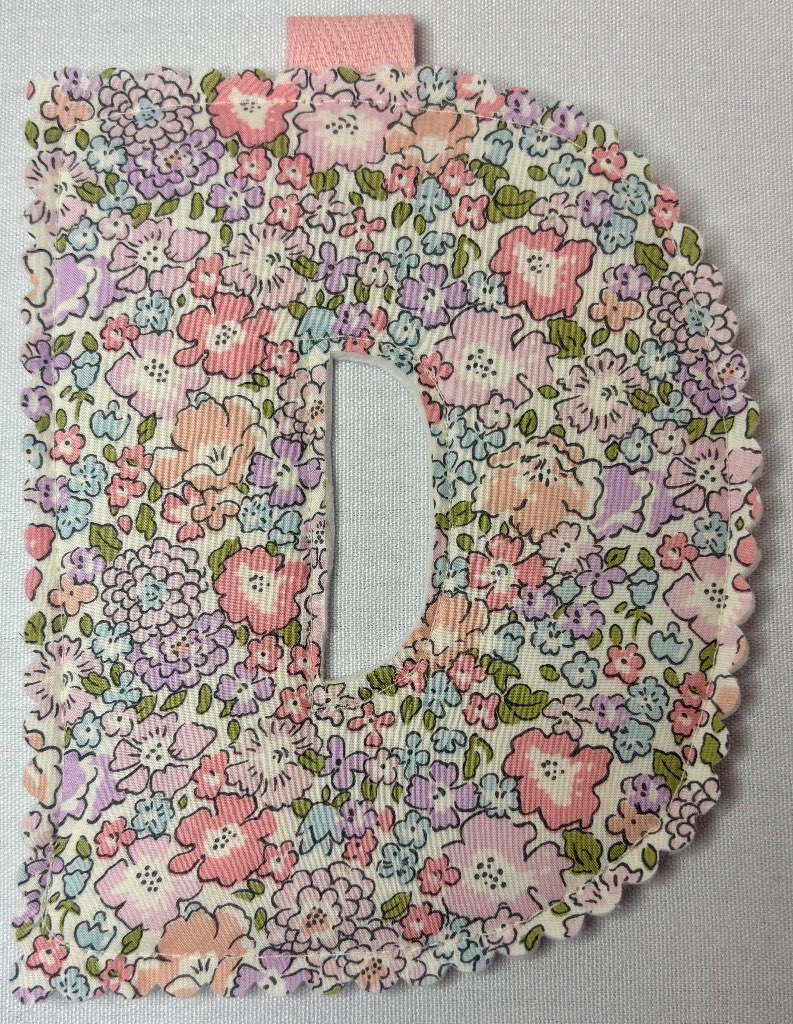 Liberty Michelle Fabric Bunting Garland Letter D