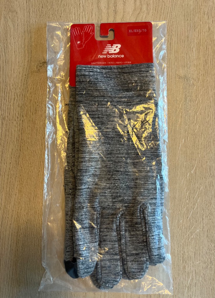New Balance Grey Lightweight Sports Gloves size XL