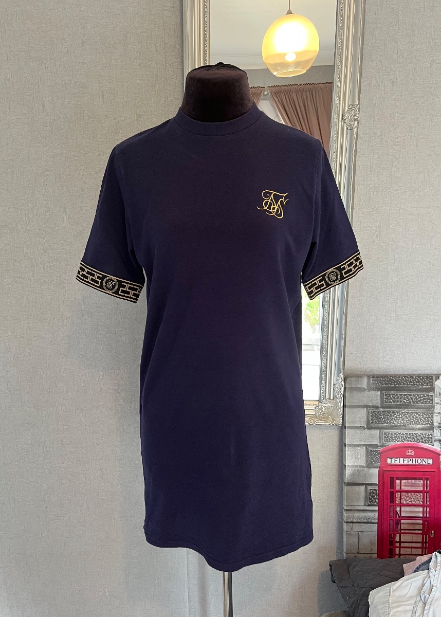 Siksilk Navy Blue Dress size 8