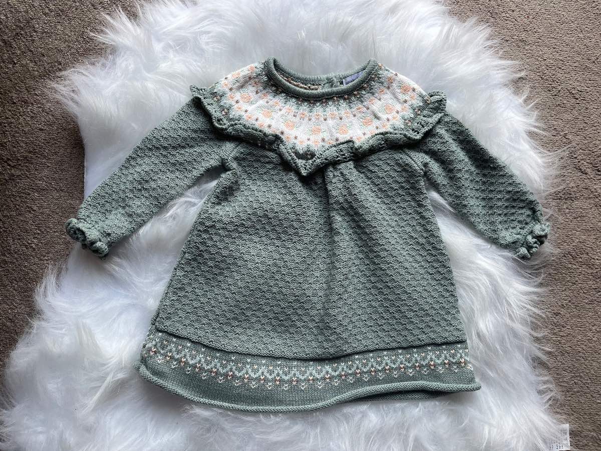 Cupcakes and Cashmere Smock Dress age 0-3 mths