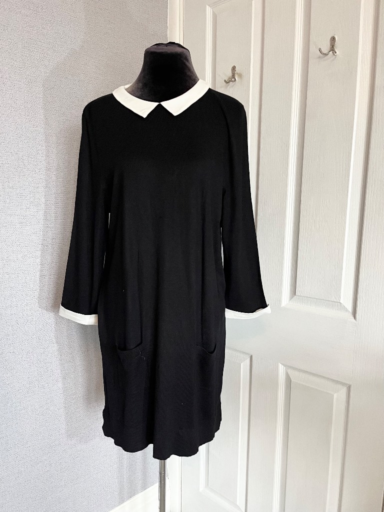 Matalan Black Jumper Dress size 16