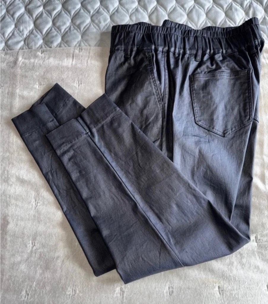Next Black High Waisted Tapered Jeans Pants size 14R