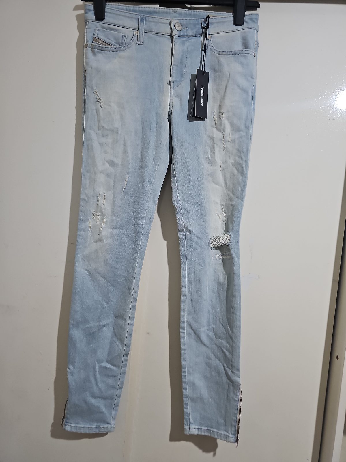 Diesel blue cotton skinny jeans Size W28 L32 new with tag