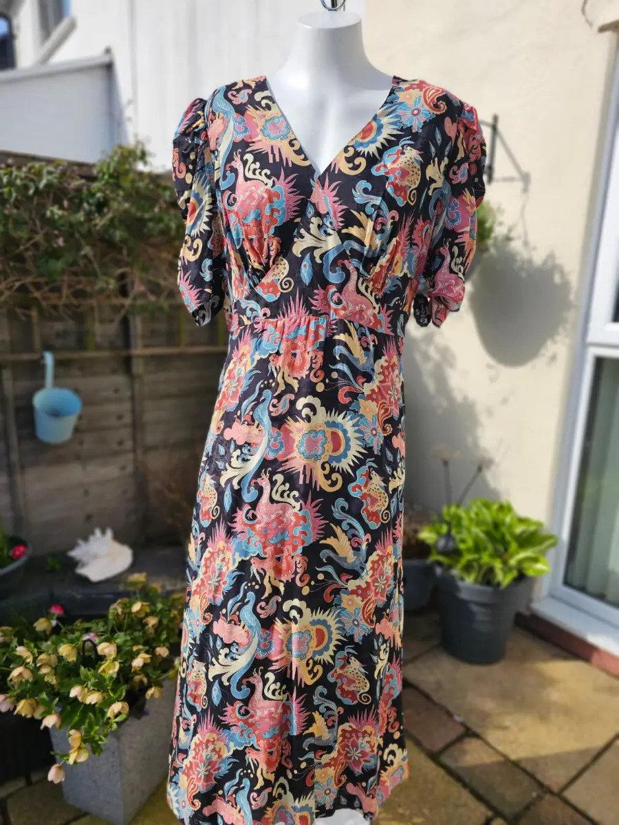 Joanie Women's Flowering Jasmine Mythical Beasts Fantasy Print Maxi Dress - 18