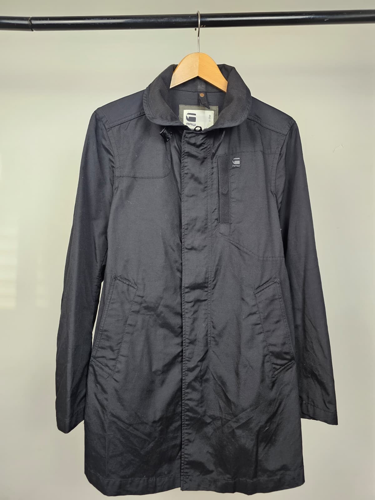 G-Star RAW Mens Garber Gunner Trench Coat/Jacket - M/Medium - Black