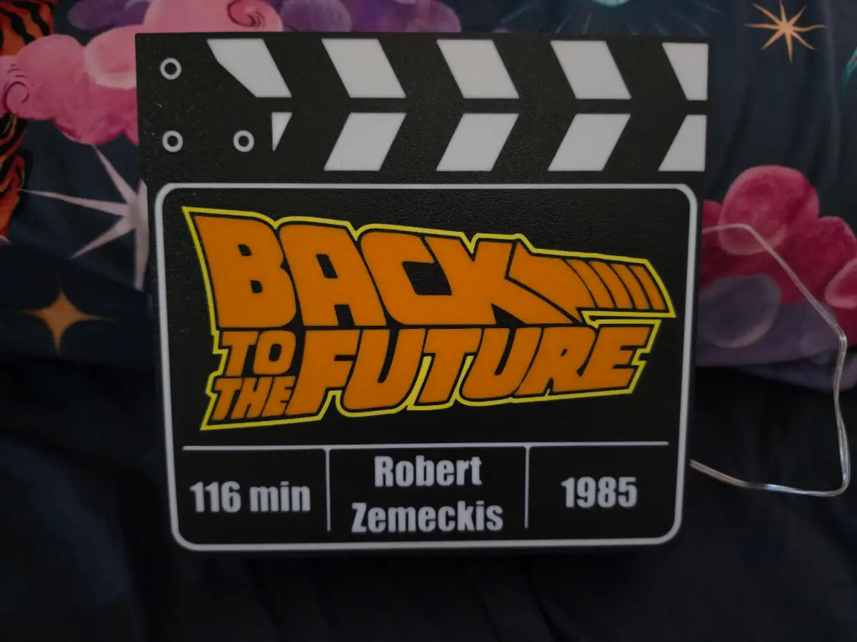 3D Printed Back To The Future Lightbox.