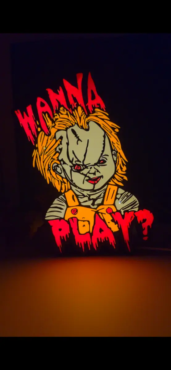 3D PRINTED CHUCKY LIGHTBOX