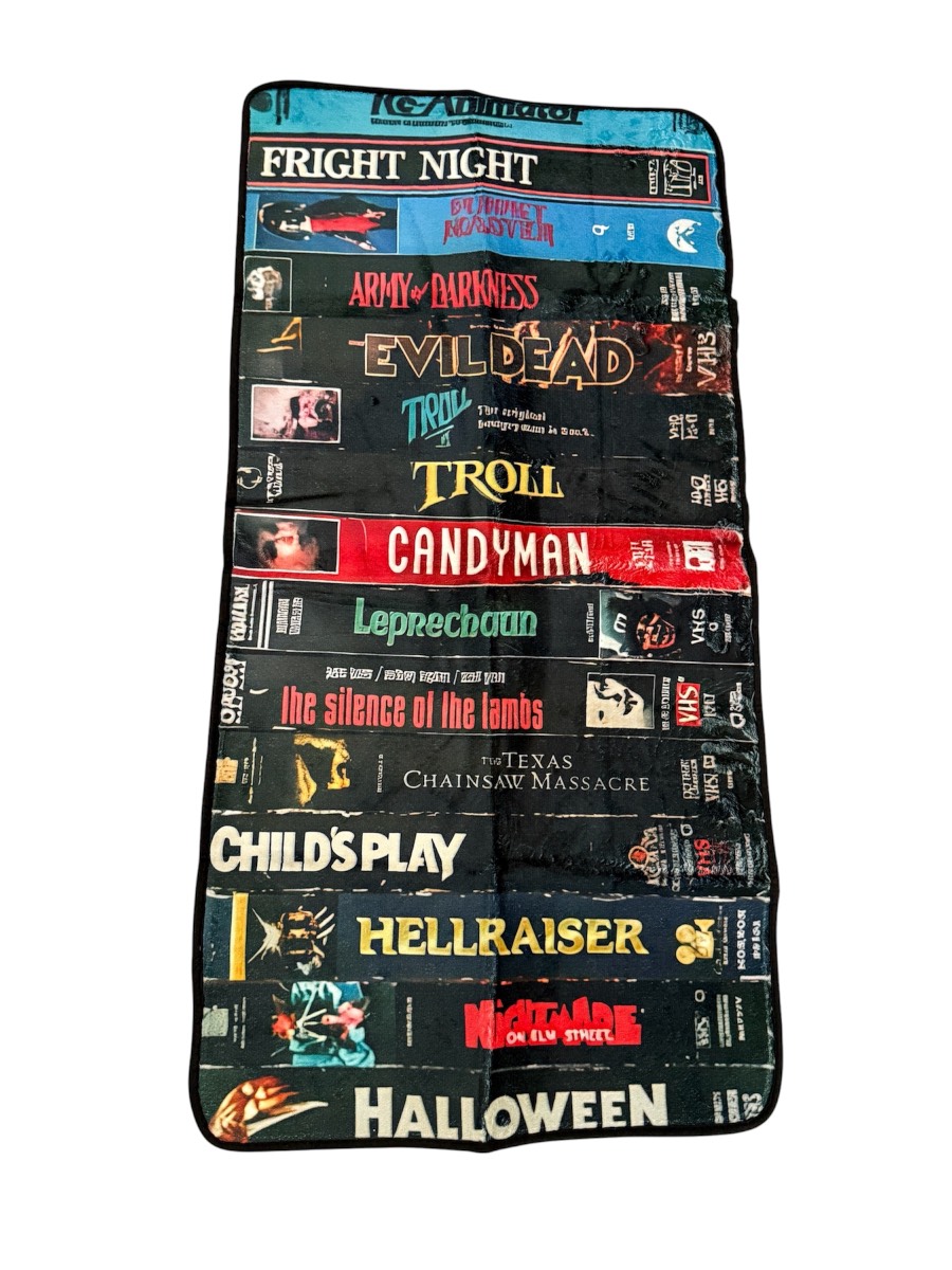 BNWT Retro Horror VHS Tape Rug 51×19” Classic 80s 90s Movie Floor Mat Non‑Slip