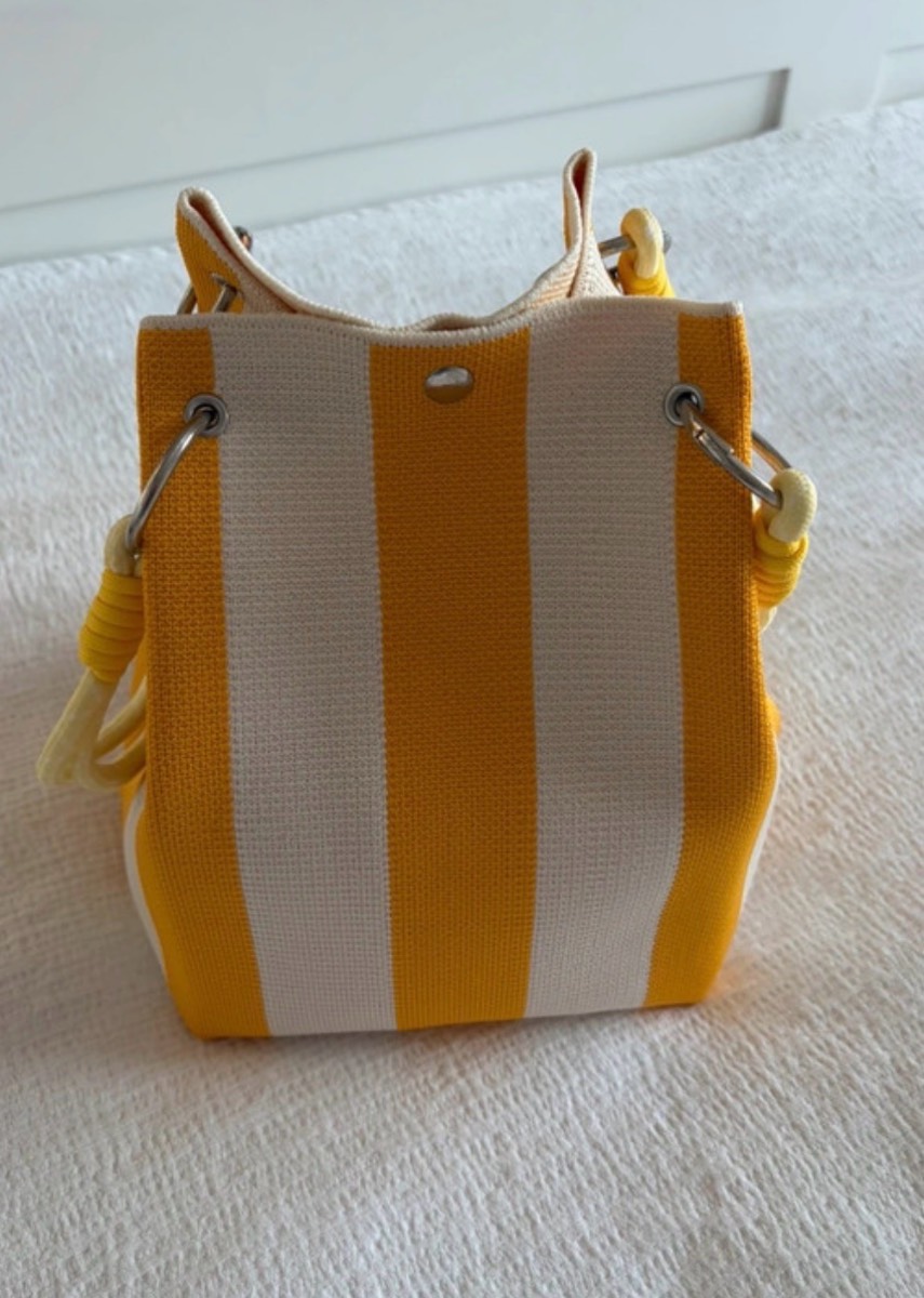 Lovely holiday bucket bag great for travel as folds flat