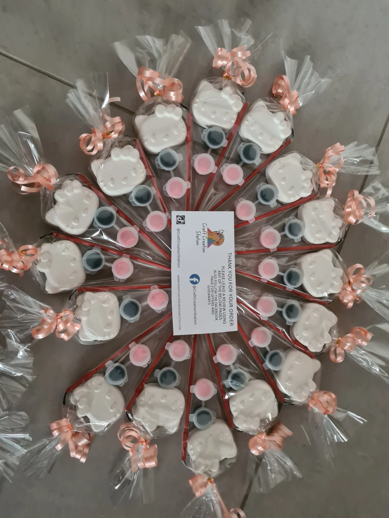 X10 hello kitty paint your own party bag fillers