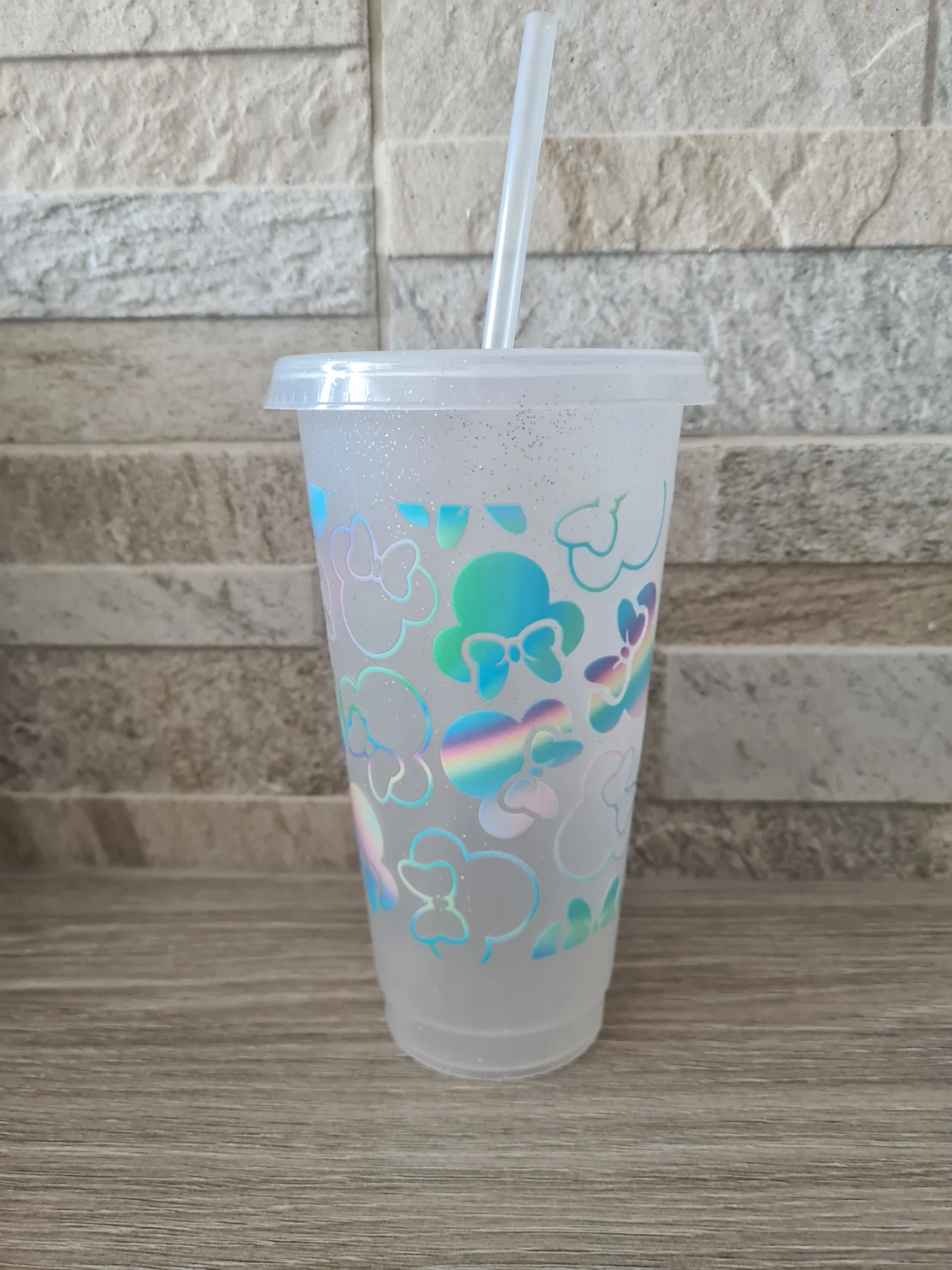 Minnie print 24oz tumbler