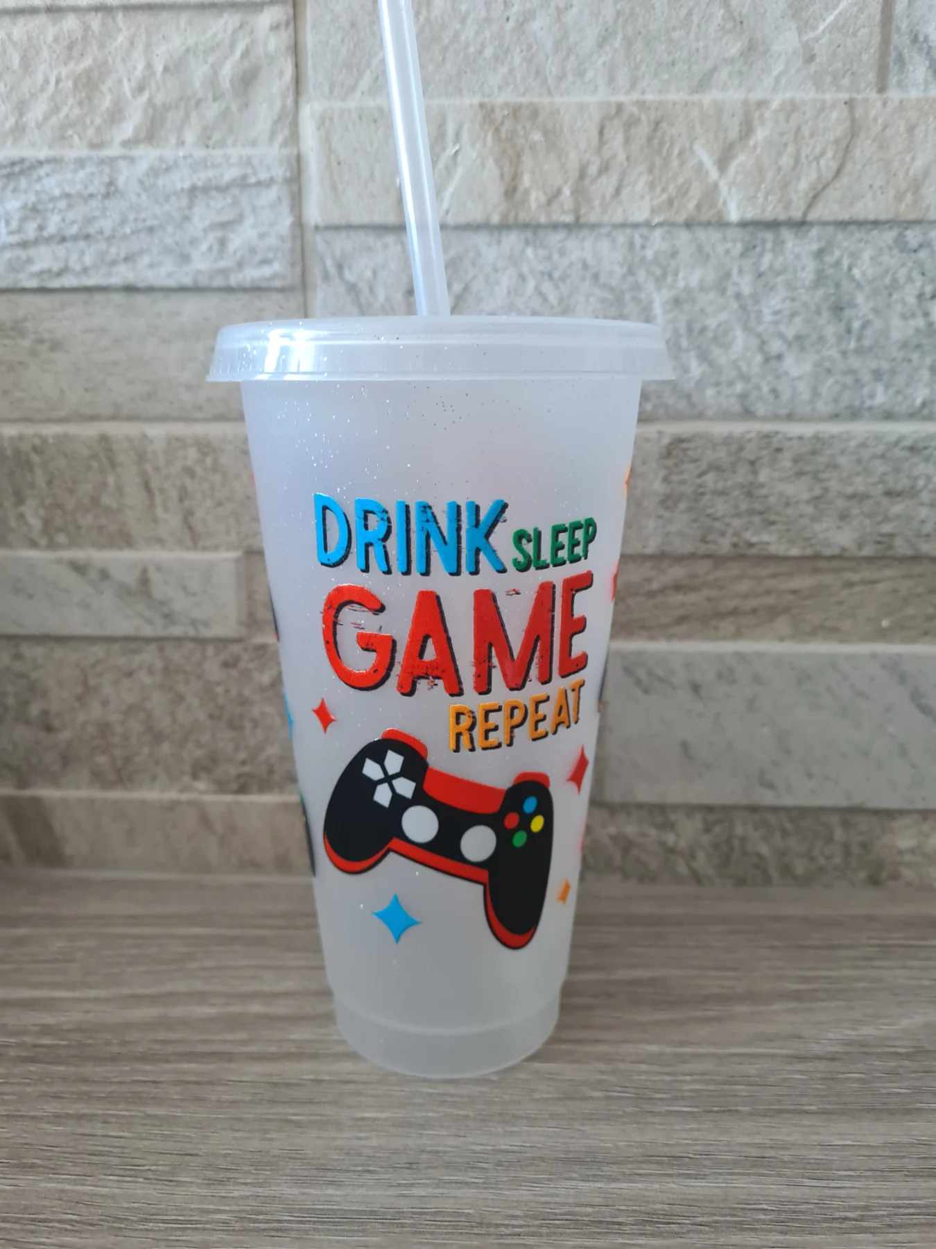 Drink sleep game repeat 24 oz tumbler