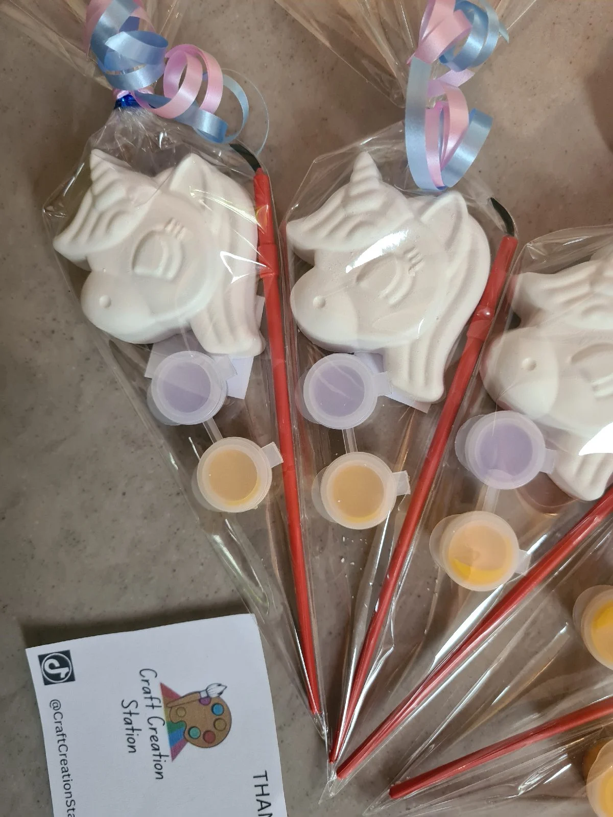 X10 unicorn paint your own party bag fillers