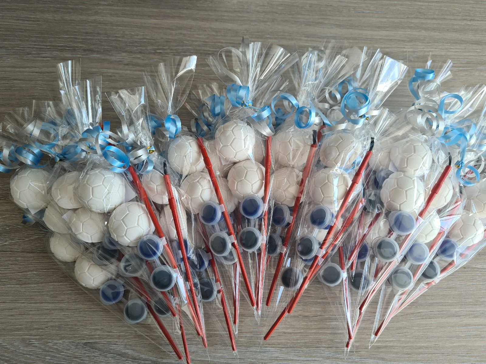 X10 football paint your own party bag fillers
