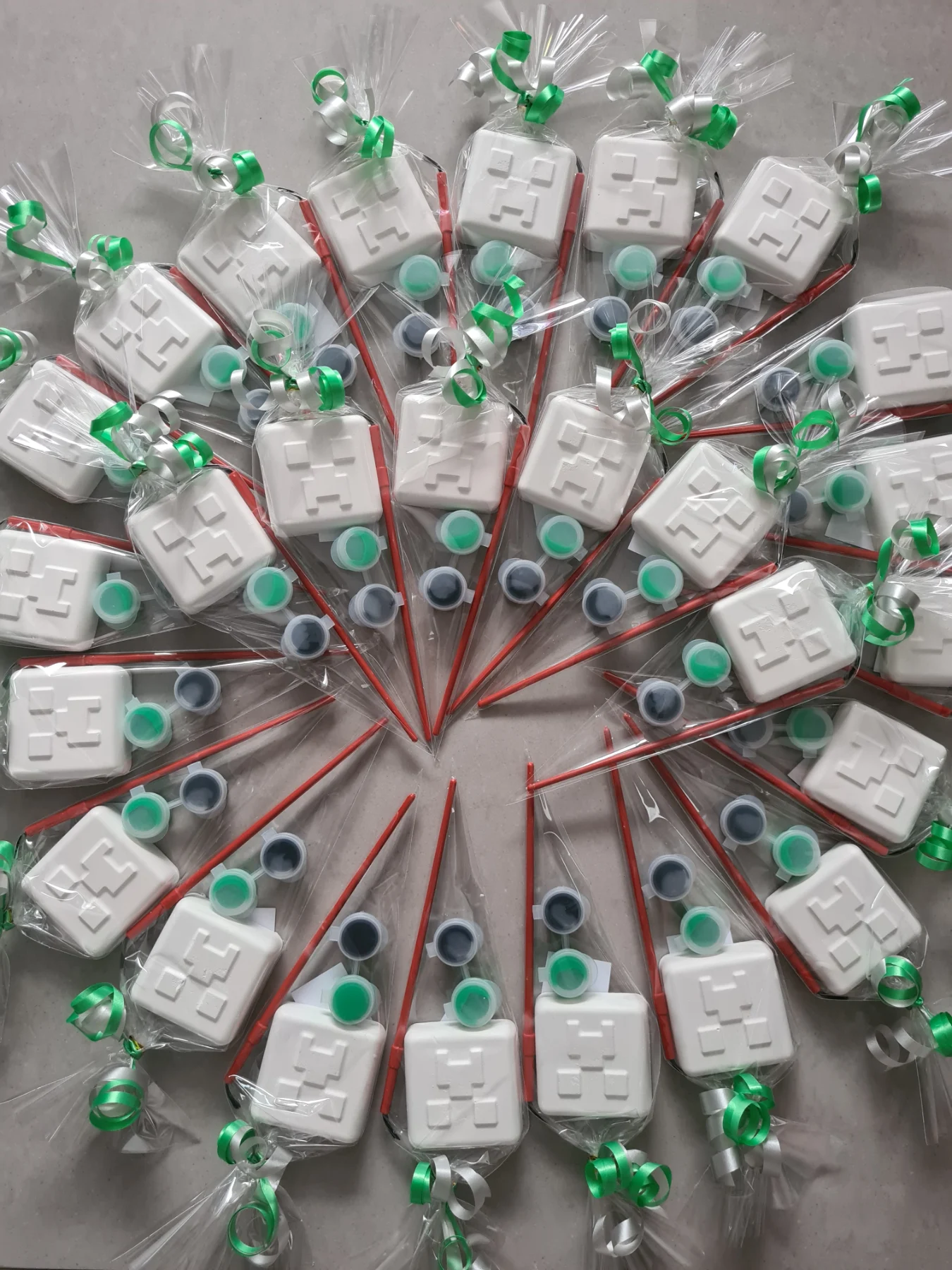 X10 creeper paint your own party bag fillers