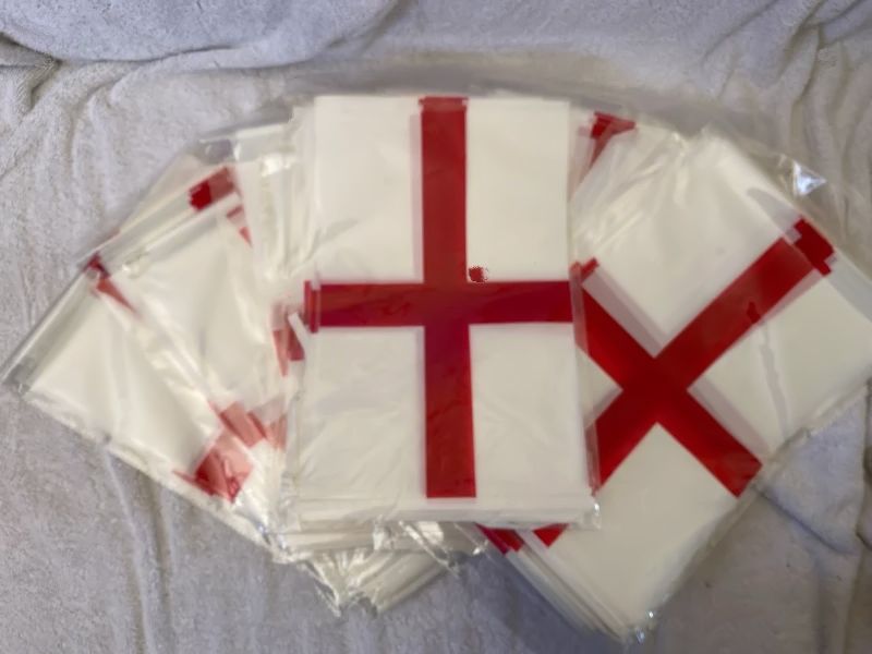 12 x Packs of England Football St George Flag Bunting World Cup Party Decoration