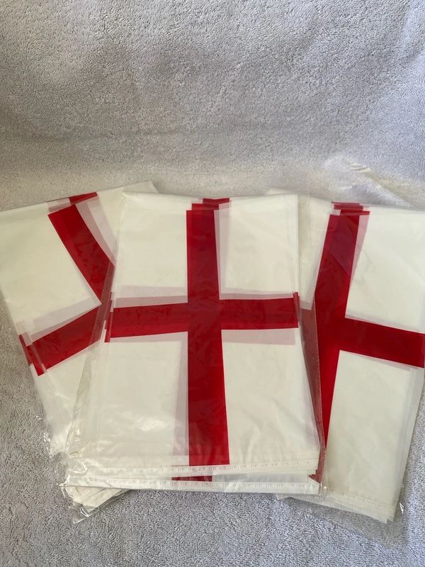 3 x England St George Flag Bunting 4m long / 11 Flags