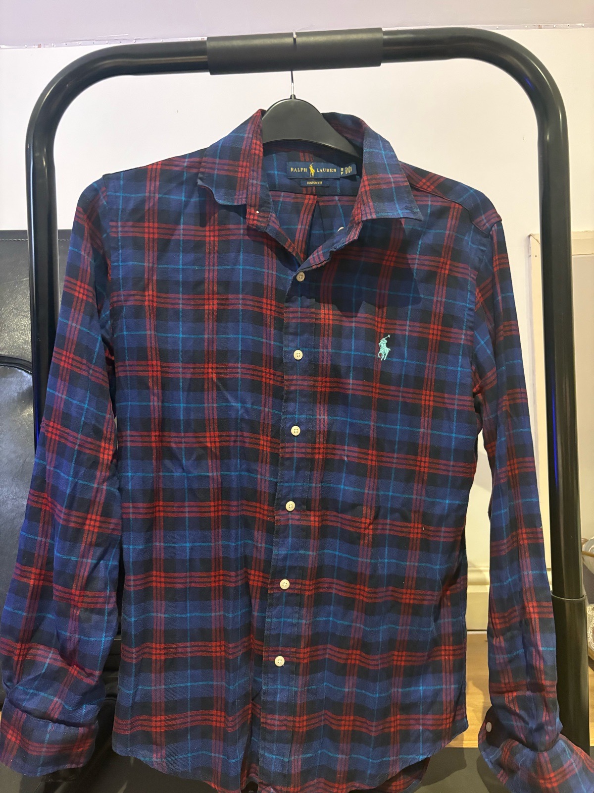 Ralph Lauren Checkered Long Sleeve Shirt Small