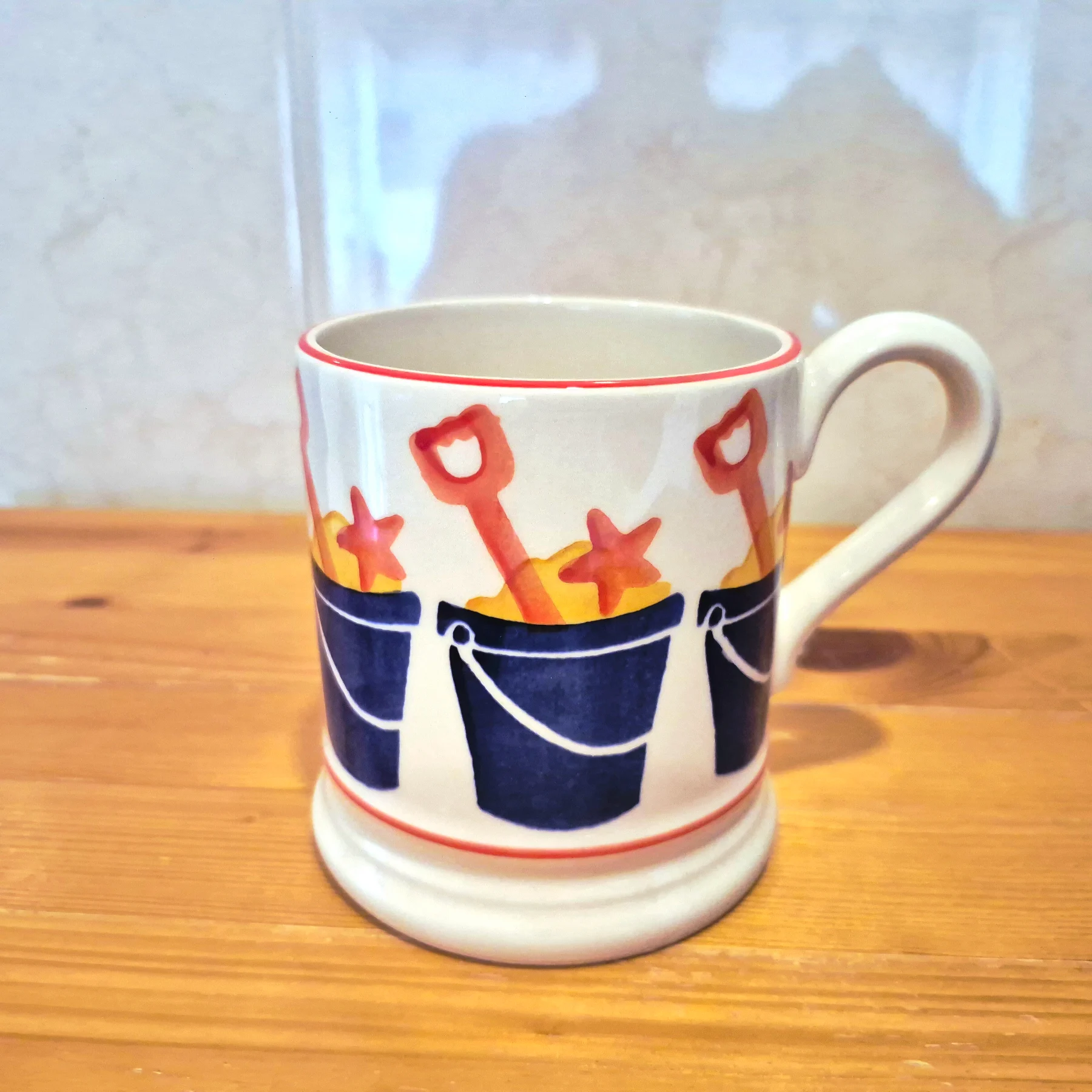 Emma Bridgewater Bucket & Spade Mug spongeware Summer Seaside 1st Quality Unused