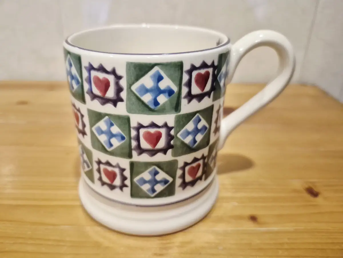 Emma Bridgewater Christmas Quilt Mug 1st Quality Perfect Half Pint Unused Perfect