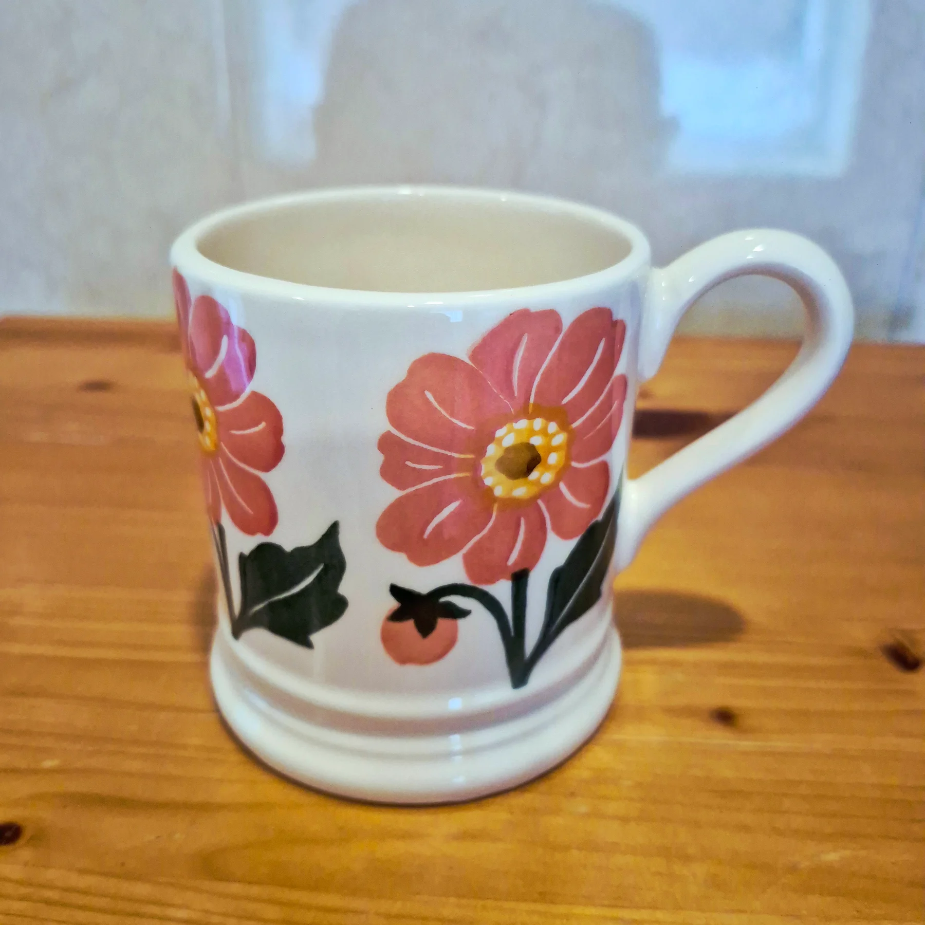 Emma Bridgewater Orange Dahlia Half Pint Mug 1st Quality Brand New Spongeware