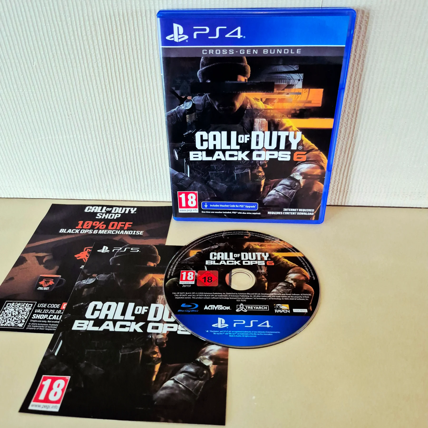 Call Of Duty Black Ops 6 PS4 Cross-Gen Bundle Disc & Box Perfect Condition.